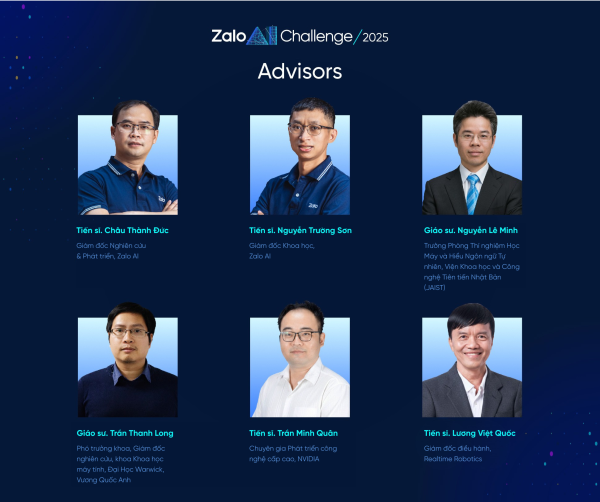 Zalo AI Challenge 2025: Đấu trường trí tuệ nhân tạo lớn nhất Việt Nam với giải thưởng 12 nghìn USD Zalo AI Challenge 2025: Đấu trường trí tuệ nhân tạo lớn nhất Việt Nam với giải thưởng 12 nghìn USD