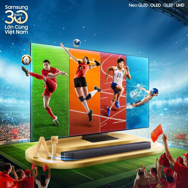 Samsung giới thiệu loạt TV AI, tối ưu cho nội dung thể thao dịp SEA Games 33 Samsung giới thiệu loạt TV AI, tối ưu cho nội dung thể thao dịp SEA Games 33