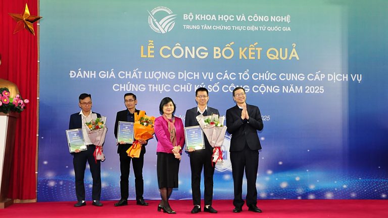 VNPT 3 năm liên tiếp được công nhận cung cấp dịch vụ chữ ký số chất lượng hàng đầu