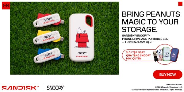 Sandisk ra mắt bộ sưu tập Snoopy™ Limited Edition tại Việt Nam