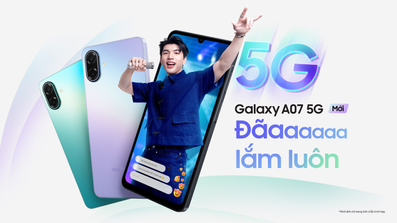 Samsung Galaxy A07 5G chính thức ra mắt với pin lớn và AI linh hoạt