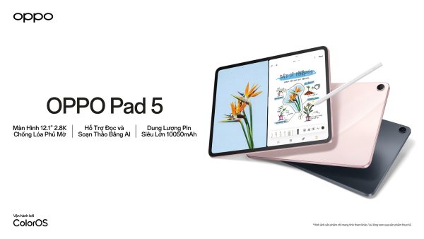 OPPO giới thiệu OPPO Pad 5 phiên bản màn hình nhám, giá 11.79 triệu đồng kèm nhiều ưu đãi