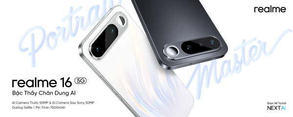 realme 16 Pro và realme 16 5G ra mắt: Camera đa tiêu cự 200MP LumaColor, thiết kế gương selfie, pin titan 7000mAh realme 16 Pro và realme 16 5G ra mắt: Camera đa tiêu cự 200MP LumaColor, thiết kế gương selfie, pin titan 7000mAh