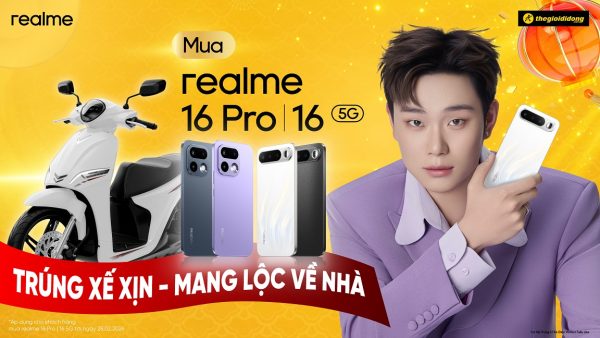 realme triển khai chương trình tri ân khách hàng 2026: Mua realme 16 Pro và realme 16 5G, cơ hội rinh xế xịn