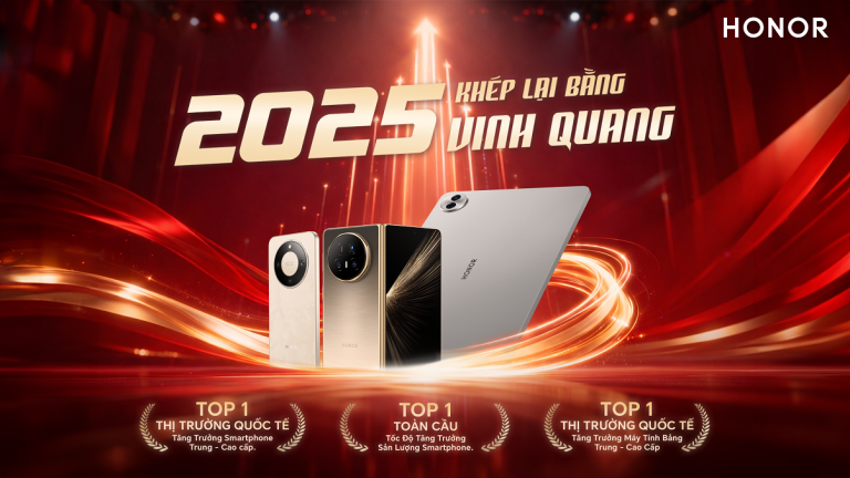 HONOR trở thành thương hiệu smartphone tăng trưởng nhanh nhất thế giới năm 2025