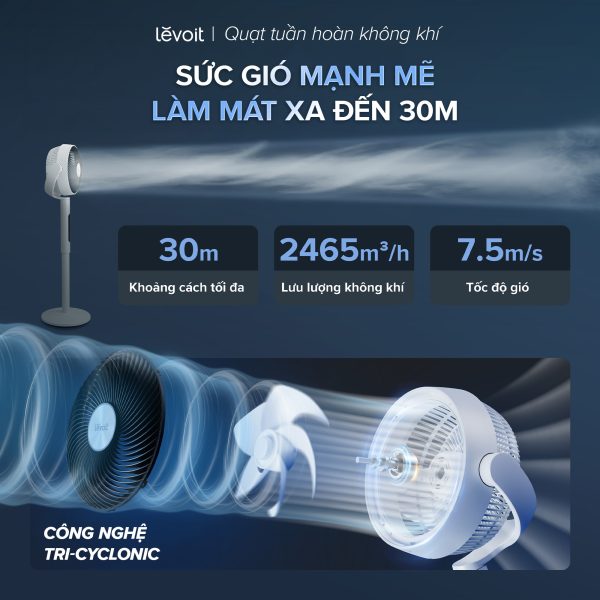 Levoit ra mắt quạt tuần hoàn không khí cao cấp Levoit 22.9 cm