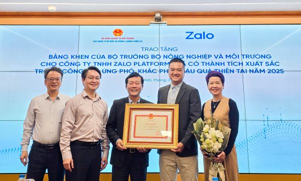 Zalo được vinh danh vì những đóng góp trong phòng, chống thiên tai tại Việt Nam