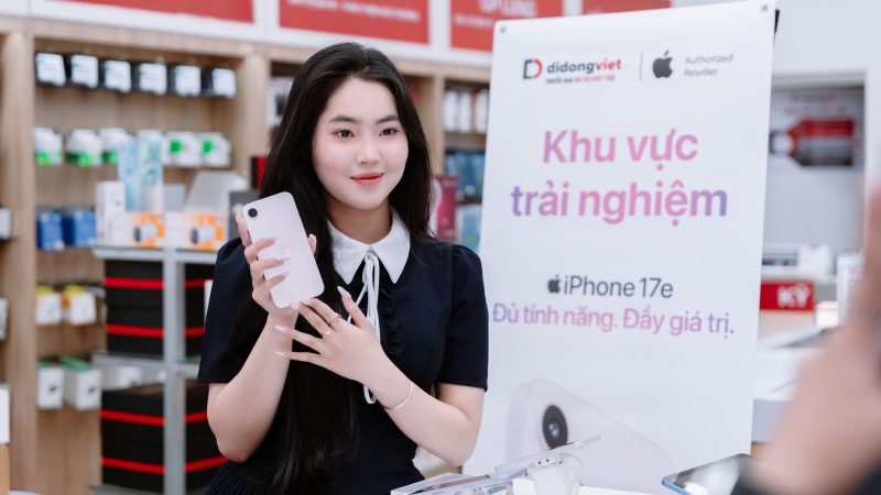 Di Động Việt mở bán iPhone 17e với loạt ưu đãi, hướng đến người dùng trẻ