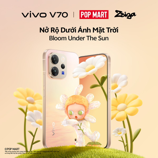 vivo công bố hợp tác cùng nhân vật ZSIGA từ POP MART, chuẩn bị ra mắt vivo V70 và vivo V70 FE