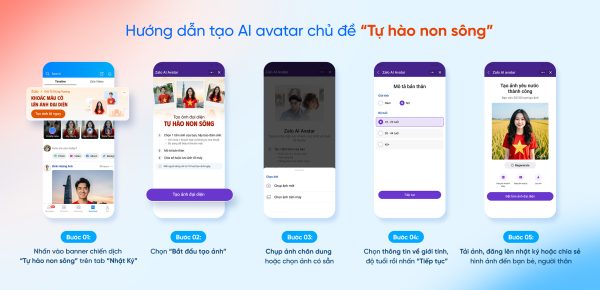 Zalo triển khai chiến dịch “Tự hào non sông” dịp 30/4 với ảnh đại diện AI