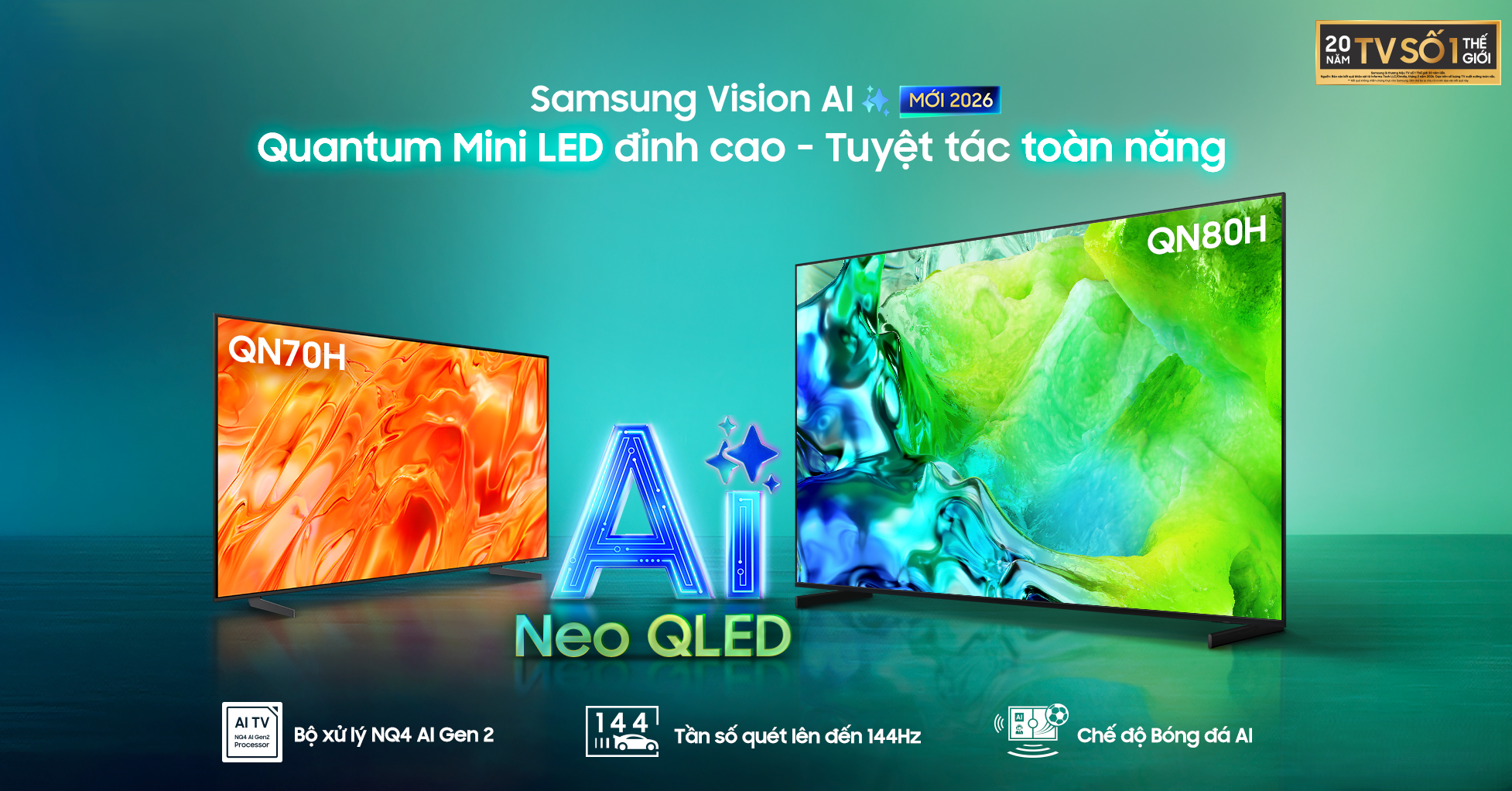 Samsung AI TV 2026 đã có mặt tại Việt Nam