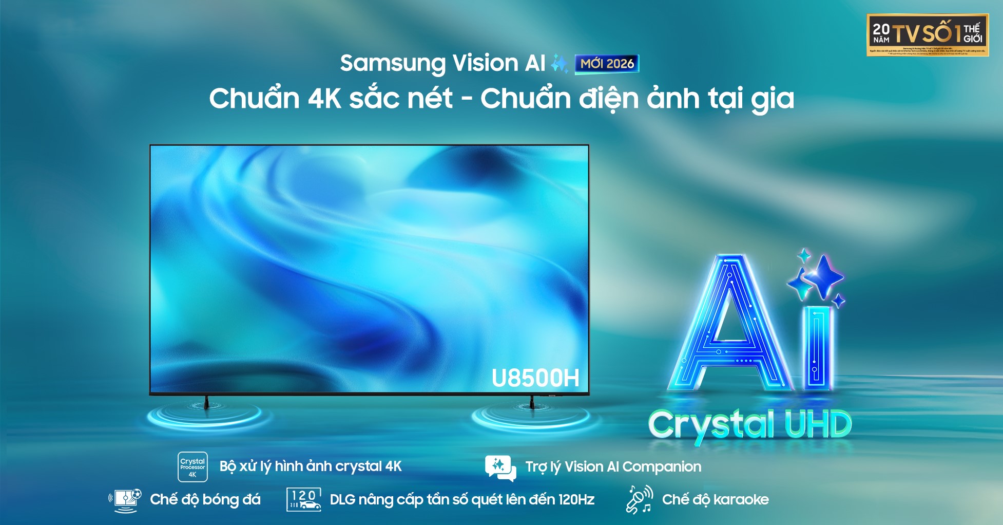 Samsung AI TV 2026 đã có mặt tại Việt Nam