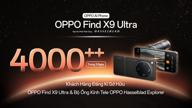 OPPO Find X9 Ultra được hơn 4000 người đăng ký quan tâm trước ngày ra mắt