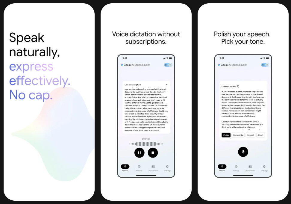 Google ra mắt ứng dụng AI Edge Eloquent trong Apple App Store Google ra mắt ứng dụng AI Edge Eloquent trong Apple App Store