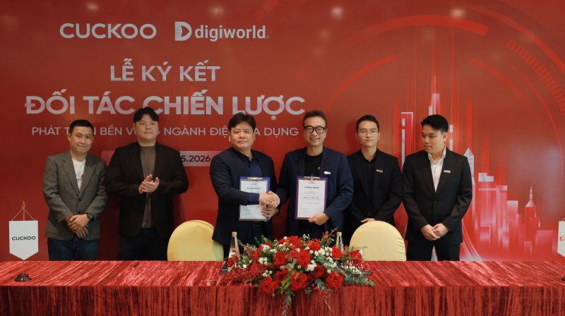 Cuckoo Vina và Digiworld ký kết hợp tác chiến lược, thúc đẩy tăng trưởng ngành điện gia dụng Việt Nam