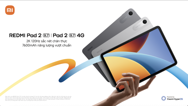 Xiaomi REDMI Pad 2 9.7 ra mắt, màn hình 2K, pin 7600mAh, giá từ 4,9 triệu đồng kèm ưu đãi