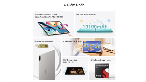 HONOR Pad X8b ra mắt tại Việt Nam: Màn hình 11 inch 90Hz, pin 10.100mAh, chạy MagicOS 10.0 HONOR Pad X8b ra mắt tại Việt Nam: Màn hình 11 inch 90Hz, pin 10.100mAh, chạy MagicOS 10.0