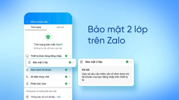 Zalo nâng cấp bảo mật 2 lớp, tăng cường bảo vệ tài khoản người dùng Zalo nâng cấp bảo mật 2 lớp, tăng cường bảo vệ tài khoản người dùng