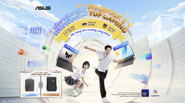 ASUS triển khai chương trình Back to School 2026 với Vivobook S, TUF Gaming và Touch ASUS