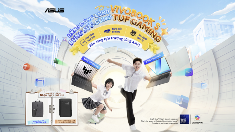 ASUS triển khai chương trình Back to School 2026 với Vivobook S, TUF Gaming và Touch ASUS