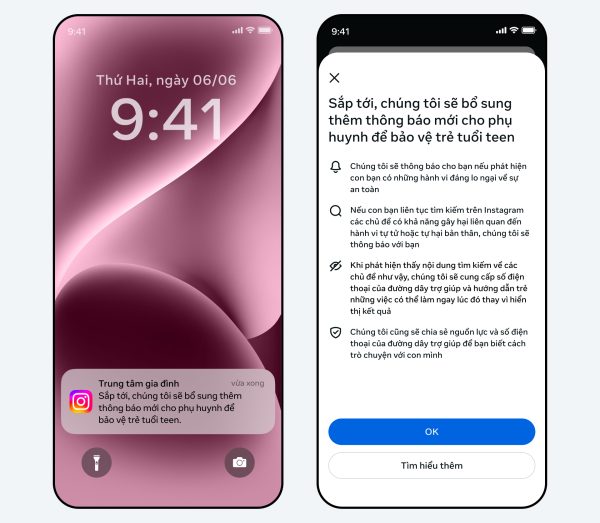 Instagram triển khai cảnh báo mới giúp phụ huynh kịp thời hỗ trợ thanh thiếu niên Instagram triển khai cảnh báo mới giúp phụ huynh kịp thời hỗ trợ thanh thiếu niên