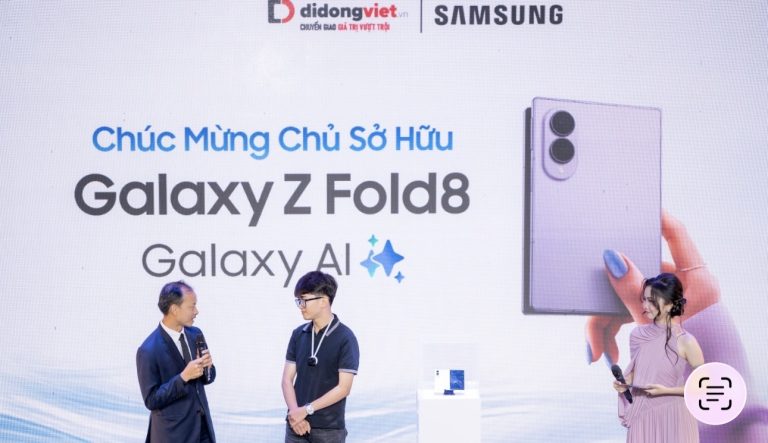Di Động Việt chính thức mở bán Galaxy gập mới, giảm giá đến 12 triệu đồng