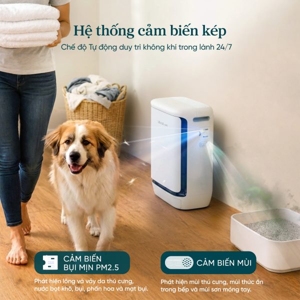 Levoit ra mắt Vital Pet Pro, máy lọc không khí tối ưu cho gia đình nuôi thú cưng