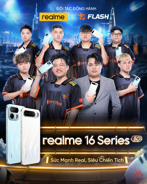 realme đồng hành cùng Đấu trường Danh vọng mùa Đông 2026, tiếp tục đầu tư vào Esports Việt Nam realme đồng hành cùng Đấu trường Danh vọng mùa Đông 2026, tiếp tục đầu tư vào Esports Việt Nam