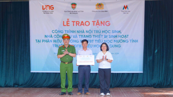 Quỹ Kiến tạo Ước mơ cùng Cục Cảnh sát Quản lý hành chính về trật tự xã hội - Bộ Công an hỗ trợ gần 4 tỷ đồng cải thiện điều kiện học tập tại Điện Biên