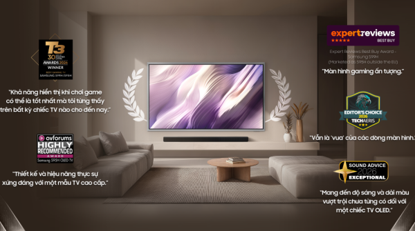 Loạt TV và thiết bị âm thanh Samsung 2026 được nhiều chuyên trang quốc tế đánh giá cao