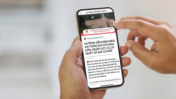 56,1 triệu tin nhắn Zalo cảnh báo áp thấp nhiệt đới, mưa lớn đến người dân trong 6 ngày