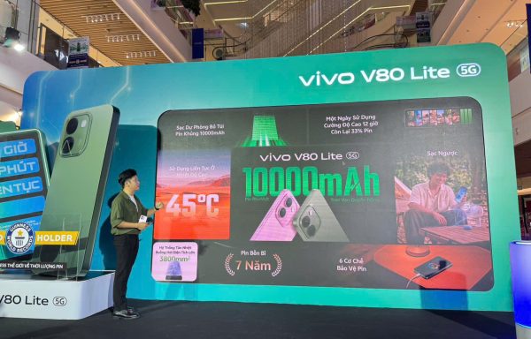 vivo V80 Lite 5G ra mắt tại Việt Nam với pin 10.000mAh, lập kỷ lục Guinness thế giới vivo V80 Lite 5G ra mắt tại Việt Nam với pin 10.000mAh, lập kỷ lục Guinness thế giới