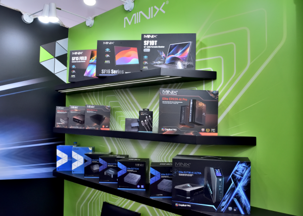 MINIX trình làng loạt máy trạm AI mini tại Hội chợ Điện tử Hồng Kông MINIX trình làng loạt máy trạm AI mini tại Hội chợ Điện tử Hồng Kông