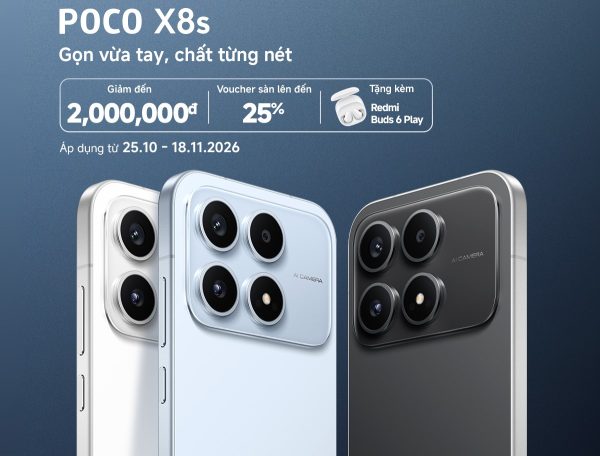 POCO X8s ra mắt tại Việt Nam, giá từ 10,99 triệu đồng POCO X8s ra mắt tại Việt Nam, giá từ 10,99 triệu đồng