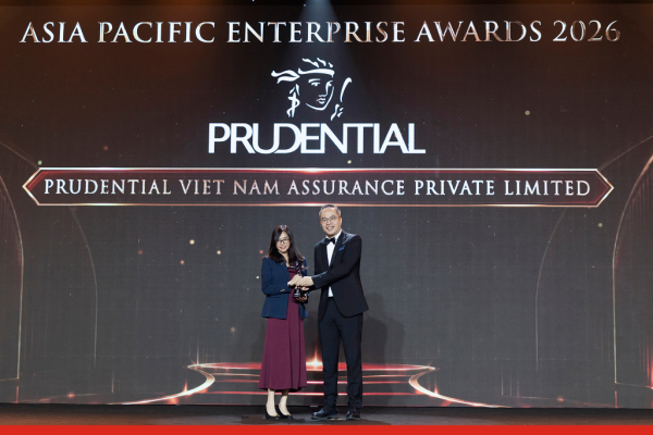 Prudential Việt Nam nhận cú đúp giải thưởng APEA 2026 Prudential Việt Nam nhận cú đúp giải thưởng APEA 2026