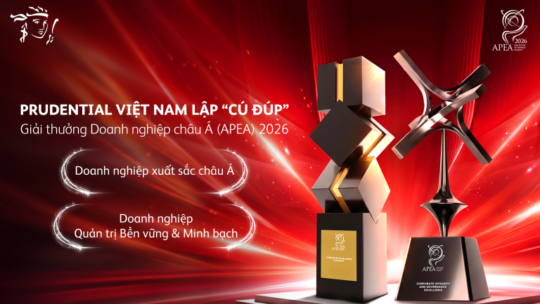 Prudential Việt Nam nhận cú đúp giải thưởng APEA 2026