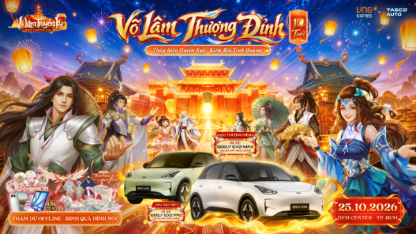 Võ Lâm Truyền Kỳ Mobile: Hành trình 10 năm từ một ánh lửa đến vạn tinh quang rực rỡ Võ Lâm Truyền Kỳ Mobile: Hành trình 10 năm từ một ánh lửa đến vạn tinh quang rực rỡ