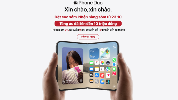 Di Động Việt chính thức nhận đặt trước iPhone Duo