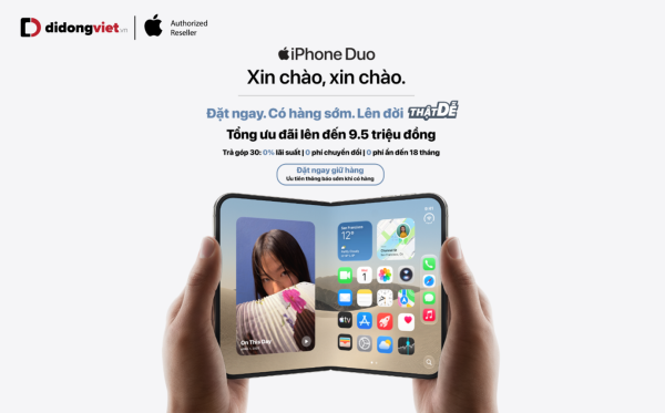 Di Động Việt mở bán iPhone Duo, ưu đãi đến 9,5 triệu đồng Di Động Việt mở bán iPhone Duo, ưu đãi đến 9,5 triệu đồng